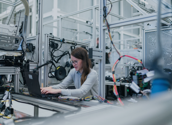 Woman working in a factory in campbellfield